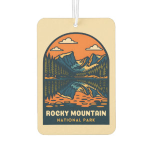 Vintage Travel Rocky Mountain Nationalpark Retro Autolufterfrischer