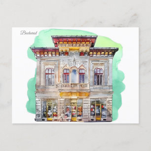 Vintage Travel Romania Consta bucharest Postkarte