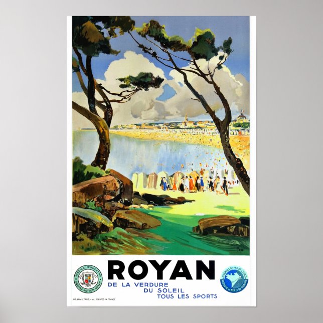 Vintage Travel - Royan - France Poster (Vorne)