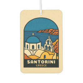 Vintage Travel Santorini Griechenland Retro Seasid Autolufterfrischer