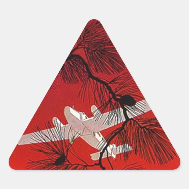 Vintage Travel Stickers Flugzeug Flugzeug Prop FW  (Vorderseite)