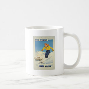Vintage Travel Sun Valley Idaho Tasse