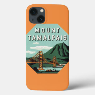 Vintage Travel, Tamalpais Mountain oder Mount Tam iPhone 13 Hülle