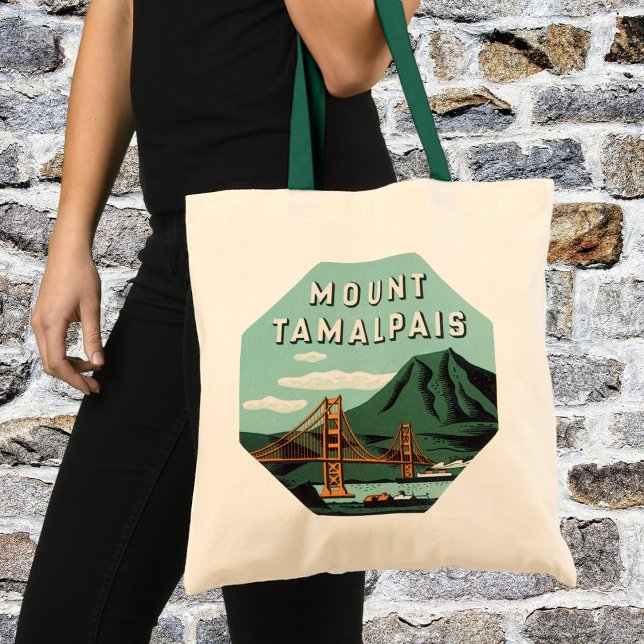 Vintage Travel, Tamalpais Mountain oder Mount Tam Tragetasche (Von Creator hochgeladen)