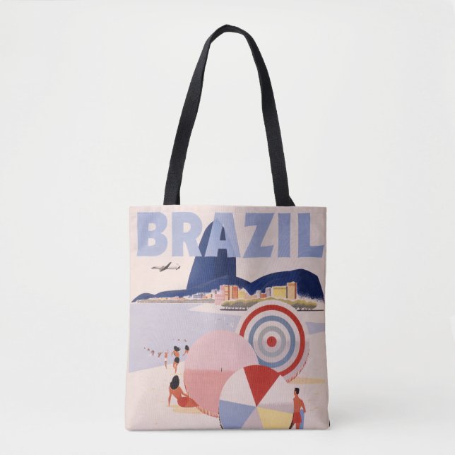 Vintage Travel Tasche - Brasilien (Vorderseite)