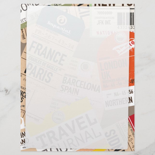 Vintage Travel Tickets (Vorderseite)