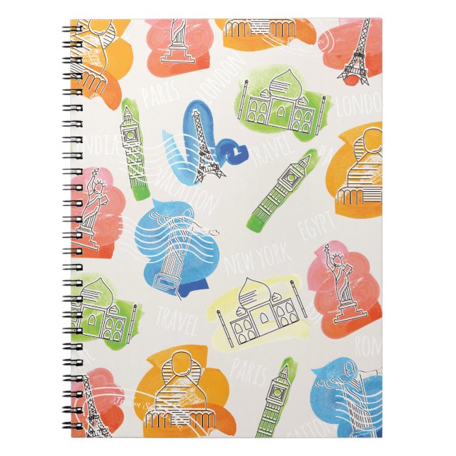 Vintage Travel Tickets Notizblock (Vorderseite)