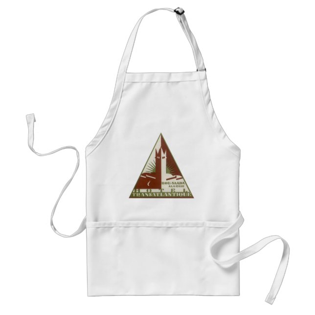 Vintage Travel, Trans Atlantique Hotel, Algerien Schürze (Vorne)