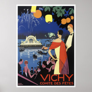 Vintage Travel - Vichy - Frankreich Poster
