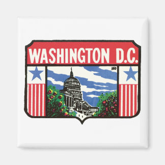 Vintage Travel Washington D.C. Staat Magnet