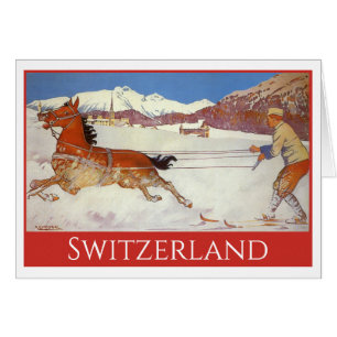 Vintage Travel, Winter in Engadin Schweiz