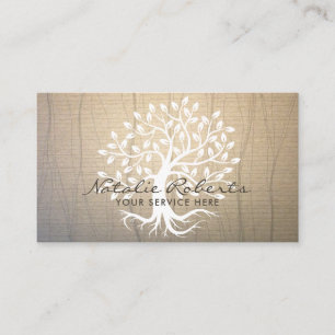 Vintage Tree of Life Wellness-Therapie-Gesundheits Visitenkarte