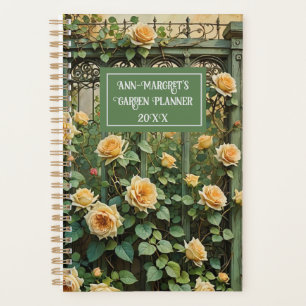 Vintage Trellis und Peach Rambling Rose Planner Planer