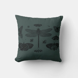 Vintage Trend Schmetterlinge Libelle Biene Herbst Kissen
