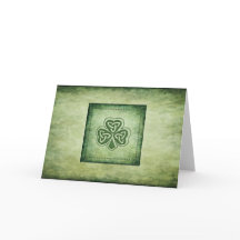 Vintage trendy Grundge irischer Shamrock