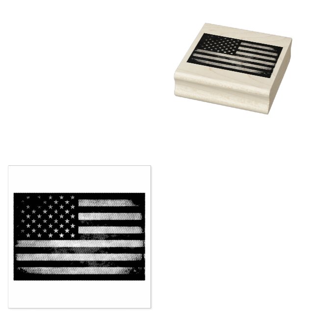 Vintage Trendy USA Flag Gummistempel (Stempel)
