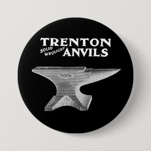 Vintage Trenton Amboss Schmiedekunst Button