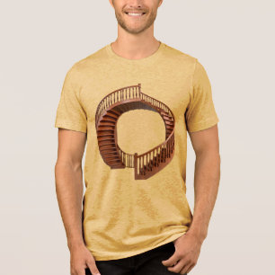 Vintage Treppe von Mystery Bella + Leinwand Tri-Blend Shirt