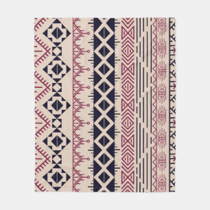 Vintage-tribal Azteken-Hintergrund, ethnisches Mus Fleecedecke