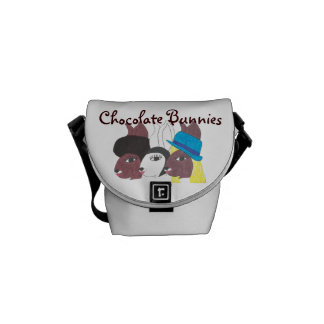 Vintage Trio CBunnies mit Chic Mini Messenger Bag Kuriertasche