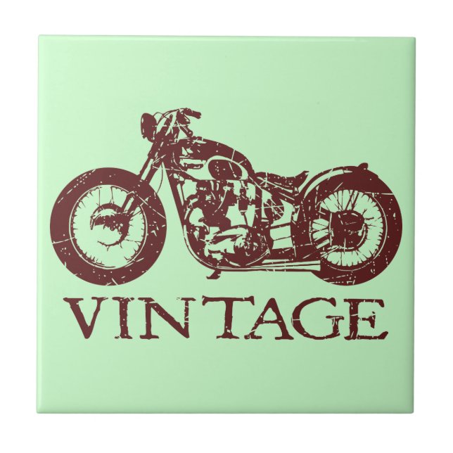 Vintage Triumph Fliese (Vorderseite)