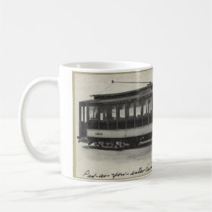 Vintage Trolley-Tasse - Sieben und Transport zurüc Kaffeetasse