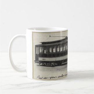 Vintage-Trolley-Tasse - Trinken und zurückreisen Kaffeetasse