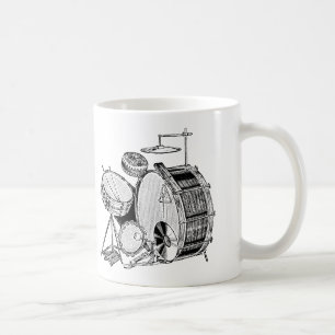 Vintage Trommel-Ausrüstungs-Trommeln Tasse