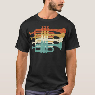 Vintage Trompeter der Marschkapelle Retro-Design  T-Shirt