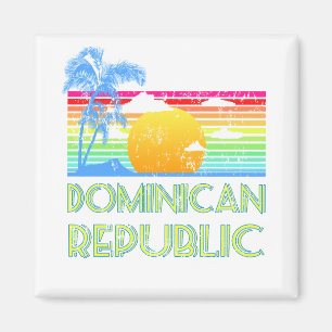 Vintage Tropen Dominikanische Republik Magnet