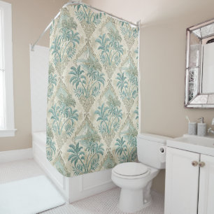 Vintage-Tropen-Toile-Küsten-Eleganz-Design Duschvorhang