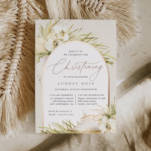 Vintage Tropen | Weihnachten Folieneinladung (Von Creator hochgeladen)