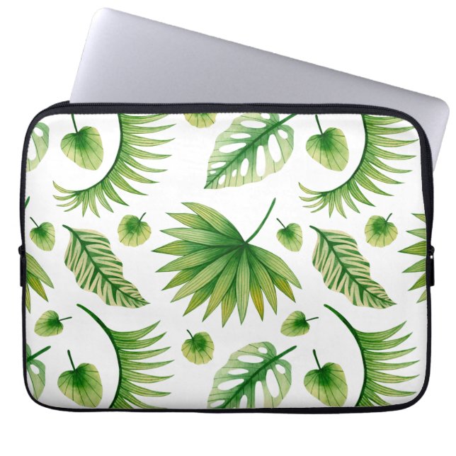 Vintage Tropenkunst Laptopschutzhülle (Vorderseite)