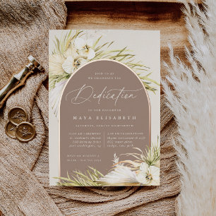 Vintage Tropics Baby Dedication Folieneinladung