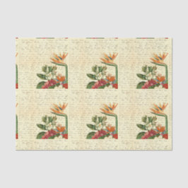 Vintage tropische Blume Seidenpapier