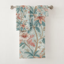 Vintage Tropische Blumen-Küsteneleganz-Design