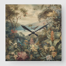 Vintage Tropische Botanische Paradies-Kunst |
