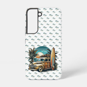 vintage tropische/hawaiianische Surf-Truck Samsung Galaxy Hülle