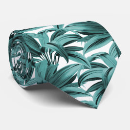 Vintage tropische Palme Botanische Wasserfarbe Aqu Krawatte