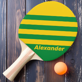 Vintage tropische Palmstreifen mit zwei Streifen m Tischtennis Schläger