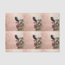 Vintage-tropisches Blumenmuster mit Vogel