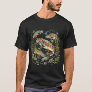 Vintage Trou 90er Angler-Shirt Retro Fluss Wildtie T-Shirt