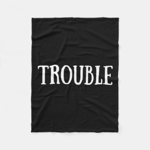 Vintage Trouble Couple Matching Valentine Day Wome Fleecedecke