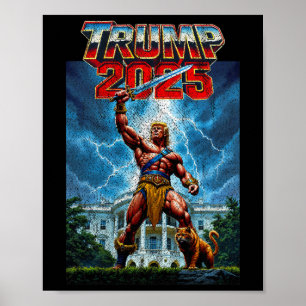 Vintage Trump 47. Präsident Vereinigte Staaten Tak Poster