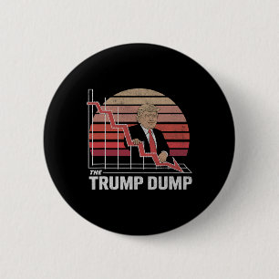 Vintage Trump Dump Anti-Trump-Aktienmarktkrach Pro Button