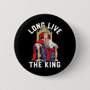 Vintage Trump Lang lebe der König Amerikanischer P Button
