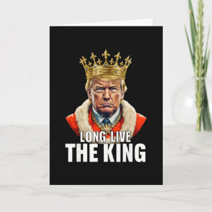 Vintage Trump Lang lebe der König Amerikanischer P Karte