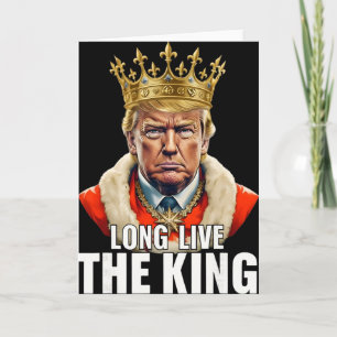 Vintage Trump Lang lebe der König Amerikanischer P Karte