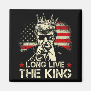 Vintage Trump Lang lebe der König Amerikanischer P Magnet