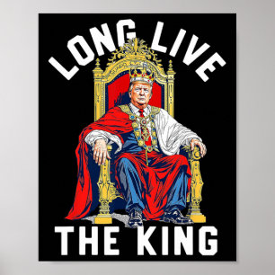 Vintage Trump Lang lebe der König Amerikanischer P Poster